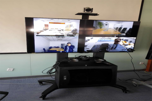 高清視頻會(huì)議效果顯示